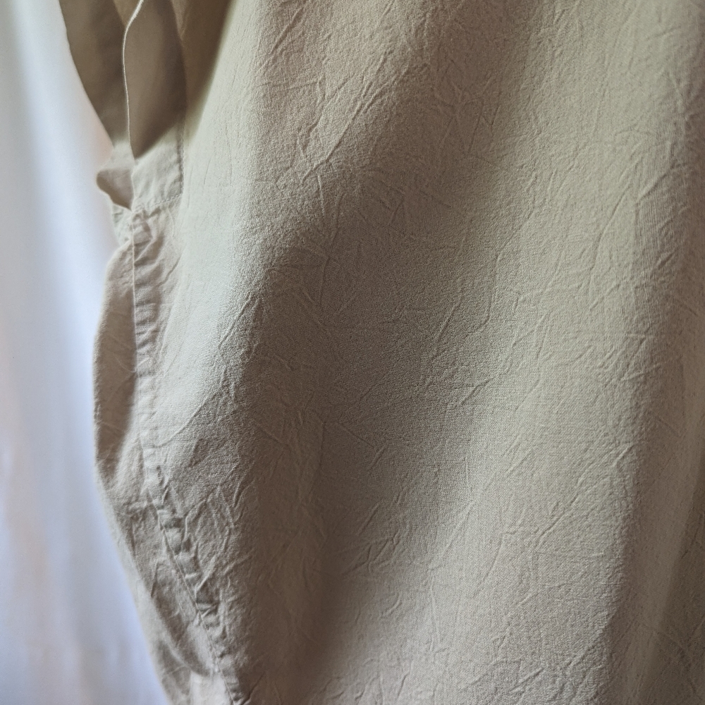 Lauren Manoogian Cream Cotton Kaftan Dress - Picture 2 of 4